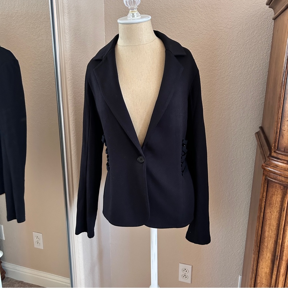 Bailey 44 Black Blazer Size Medium - image 1